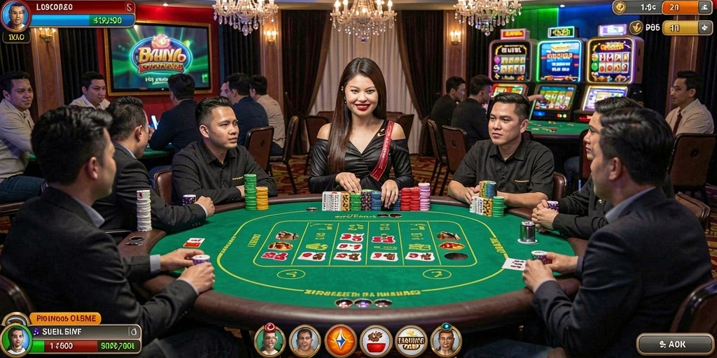 Fitur interaksi sosial yang memungkinkan bermain dengan teman.