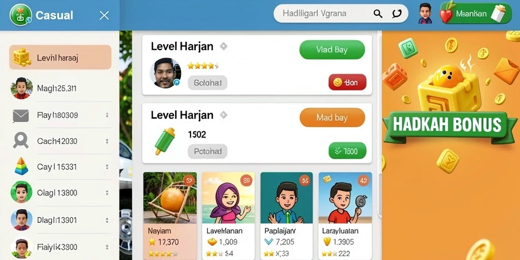Fitur sosial untuk berinteraksi dengan pemain lainnya.